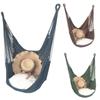 Сетчатое гамачное кресло-качели Подвесное сиденье-качели с подушкой Для сада на открытом воздухе Патио