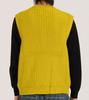 Жилет-кардиган на пуговицах Seoul, крупная вязка (желтый)