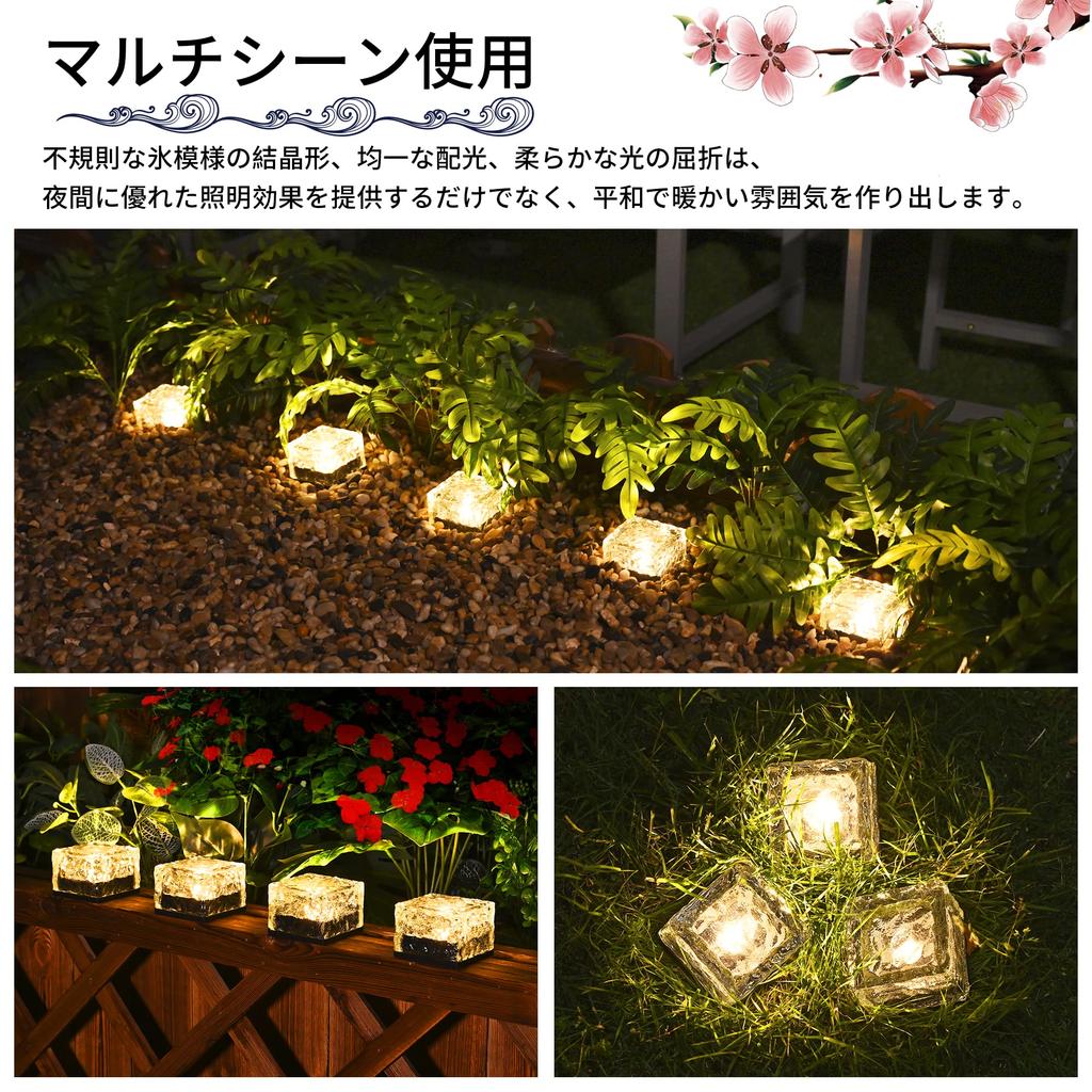 Solar Lights, Outdoor Garden Lights, Recessed, Solar Panel Charging, In-Ground, High Brightness, Waterproof, IP66, Automatic OnOff, Landscape