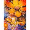 5D DIY Алмазная картина Мозаика Оранжевые цветы Ручная работа Картина со стразами Вышивка крестом Домашний декор
