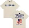 Is Worth Fighting for Freedom Charlie Kirk T-shirts Men Women Fashion Aesthetic Short Sleeve T Shirt Summer Tops Comfort T-shirt