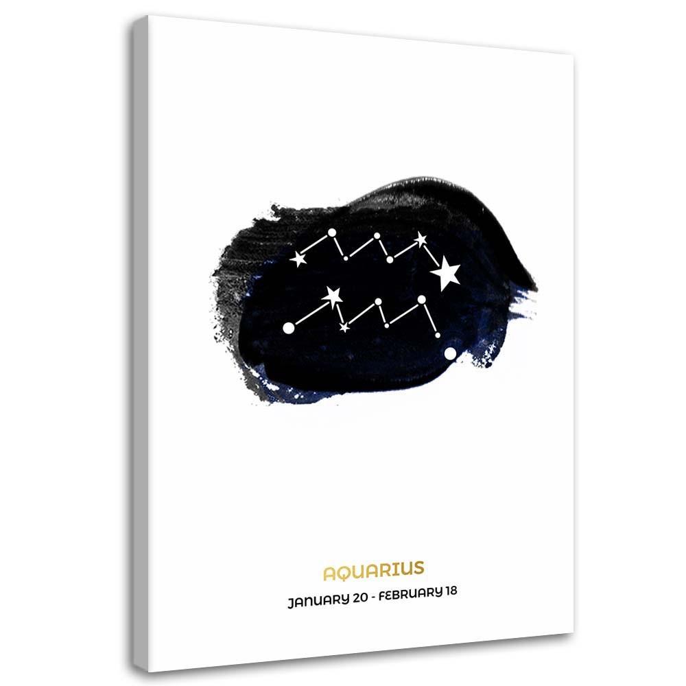 Canvas print, Zodiac sign - Aquarius