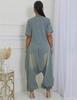 European & American Women's Loose Denim Jumpsuit with Large Pockets