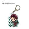Прекрасный кулон-сумка с гладкой поверхностью, брелок из нержавеющей стали «Убийца демонов» Танджиро Незуко для девочки