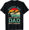 Смешная оверсайз футболка Папа-гитарист Мужская одежда Гитарист Любитель музыки Папа Хлопковая футболка Летние футболки Мода Фитнес Футболка