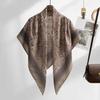 110cm Size Voile Scarf Square Shape Muslim Women Hijabs Fashion Floral Printed Scarf  Cultural Wear