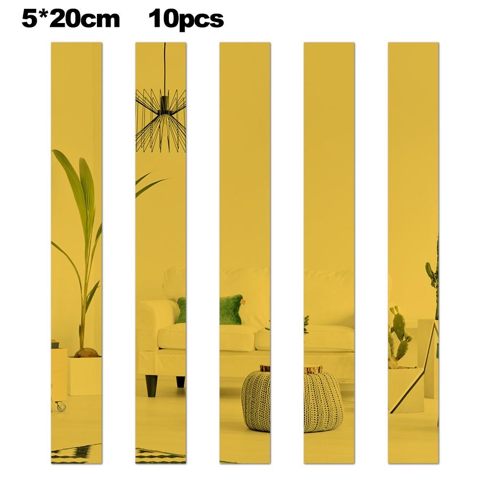 Acrylic Mirror Stickers Strip Mirror Stickers Wall Mirror Tiles
