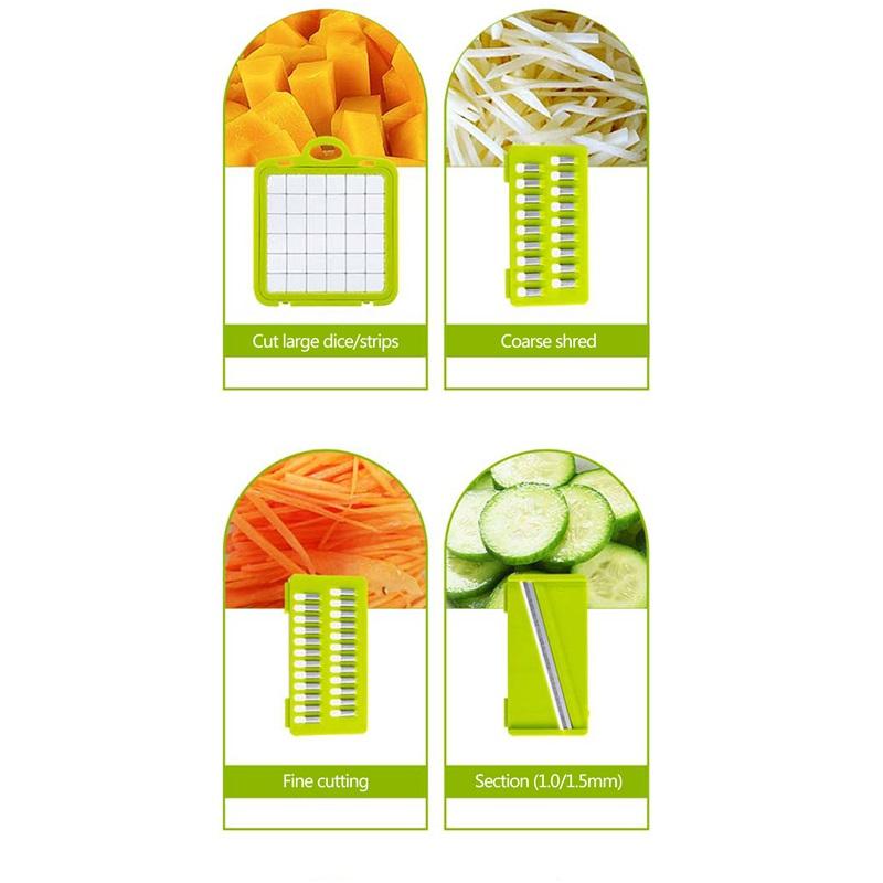 14/16 in 1 Multifunctional Vegetable Chopper Onion Chopper Handle Food Grate Food Chopper Kitchen Vegetable Slicer Dicer Cut