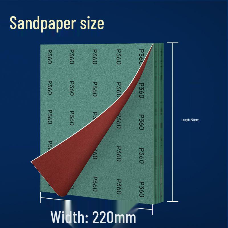 Superfine Waterproof Wet & Dry Sandpaper for Abrasive Polishing, Rust Removal, and Woodworking