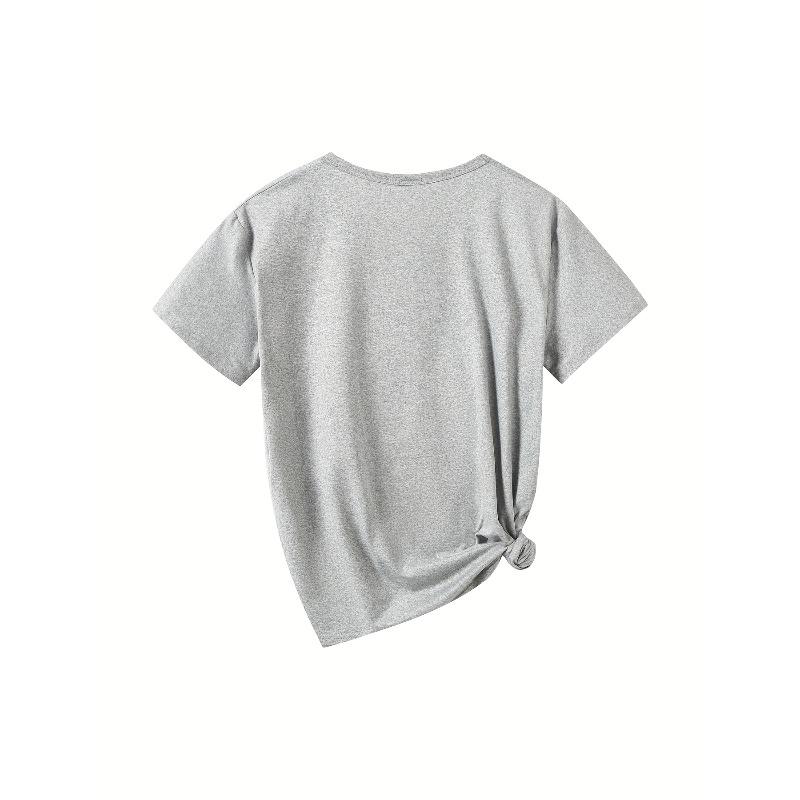 A Short-sleeved T-shirt with An Interesting Pattern Print, Featuring Gloves Favored By Pink Boxers,