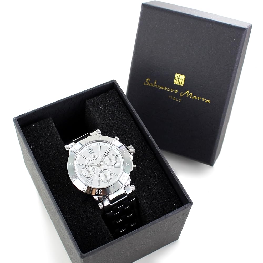 Salvatore Marra Мужские часы с браслетом из нержавеющей стали, водостойкость 10 АТМ, [№1]