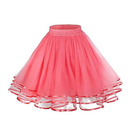 Юбка-подъюбник для девочек из пышного тюля с эластичной завышенной талией, пышная 3-слойная юбка из тюля, юбка на атласной подкладке, платье-юбка