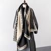 Роскошная корейская мода Зимняя кашемировая пашмина шаль Леди накидка Теплые осенние шарфы Дизайнерский принт Женский фуляр Столы Шарф