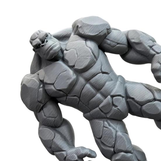 3D-печатная статуя гориллы из камня, Мускулистая фигурка из камня с тяжелым основанием, Креативный декор для стола, Украшение для домашнего офиса, Уникальный подарок для мужчин и мальчиков