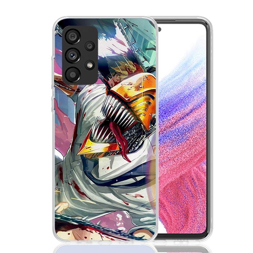 Чехол для телефона C-Chainsaw Man Denji для Samsung Galaxy A52 A32 A22 A12 A02S A50S A30S A51 A31 AA71 Note 20 Ultra 10 S10 Plus Galaxy