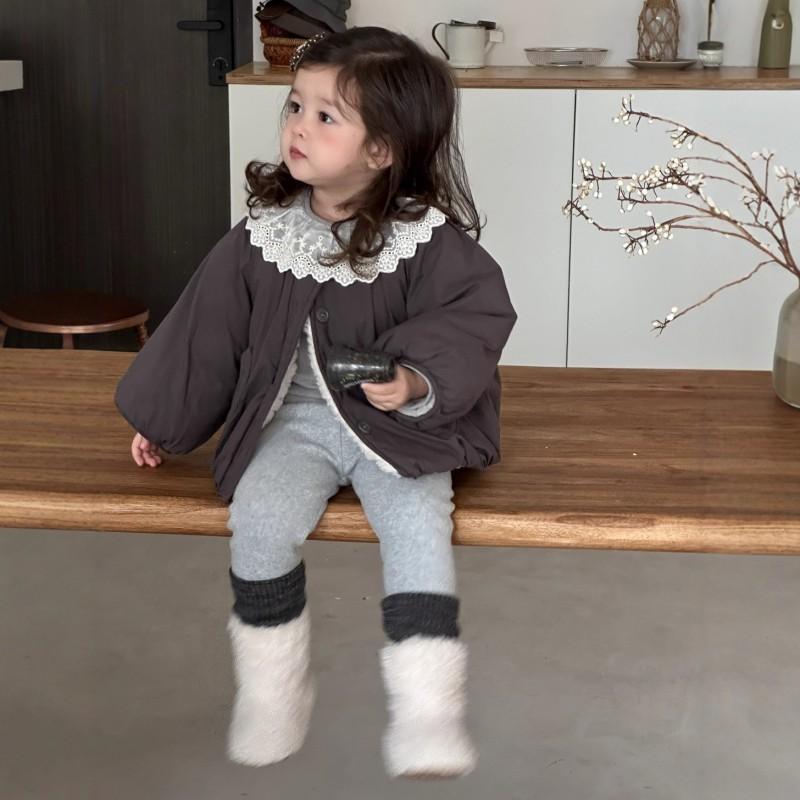 Girls Winter Thick Cotton Set Toddler Baby Cartoon Warm Fall Outfit