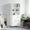 VidaXL Highboard White 69.5x34x180 Cm Engineered Wood 3189413