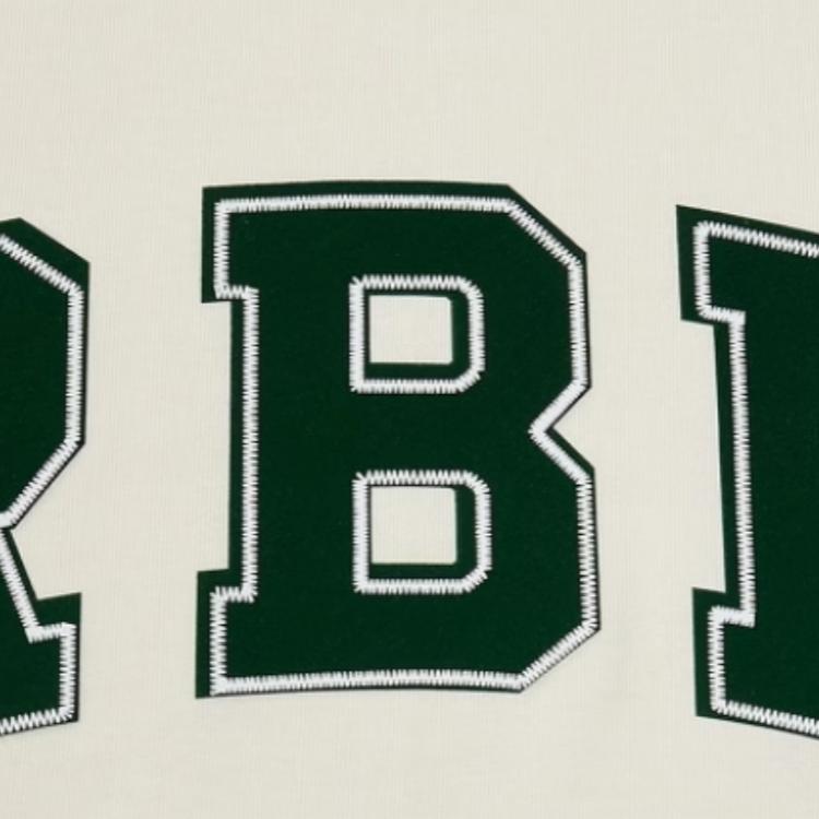 Reebok Letter Print Casual Sports Knit Short Sleeve T-Shirt Unisex Tops Beige 24SRC411UGW2