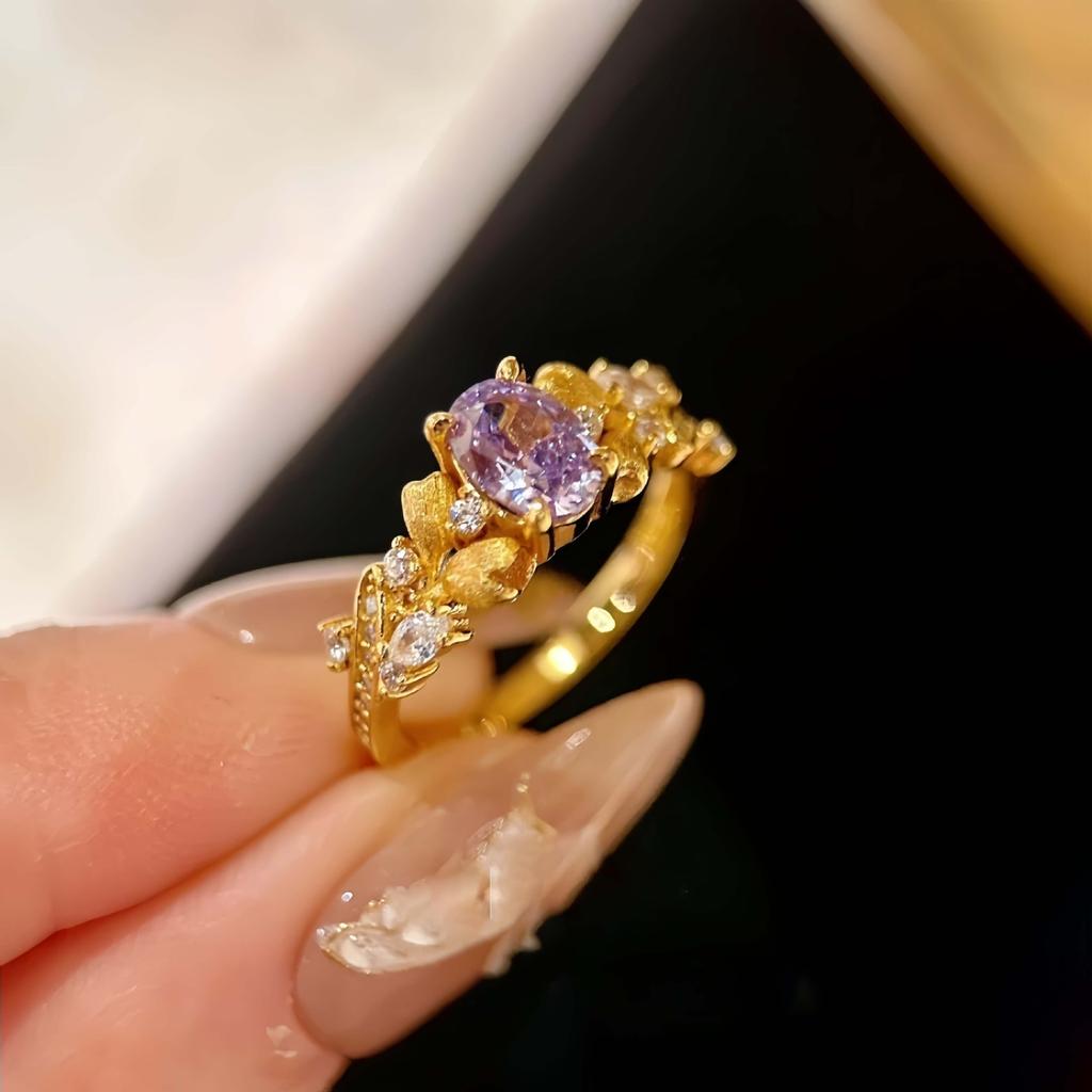 2025 новое кольцо с открывающейся шинкой с узором «капля воды из циркония», нишевое, универсальное, легкая роскошь, кольцо на указательный палец, модная бижутерия