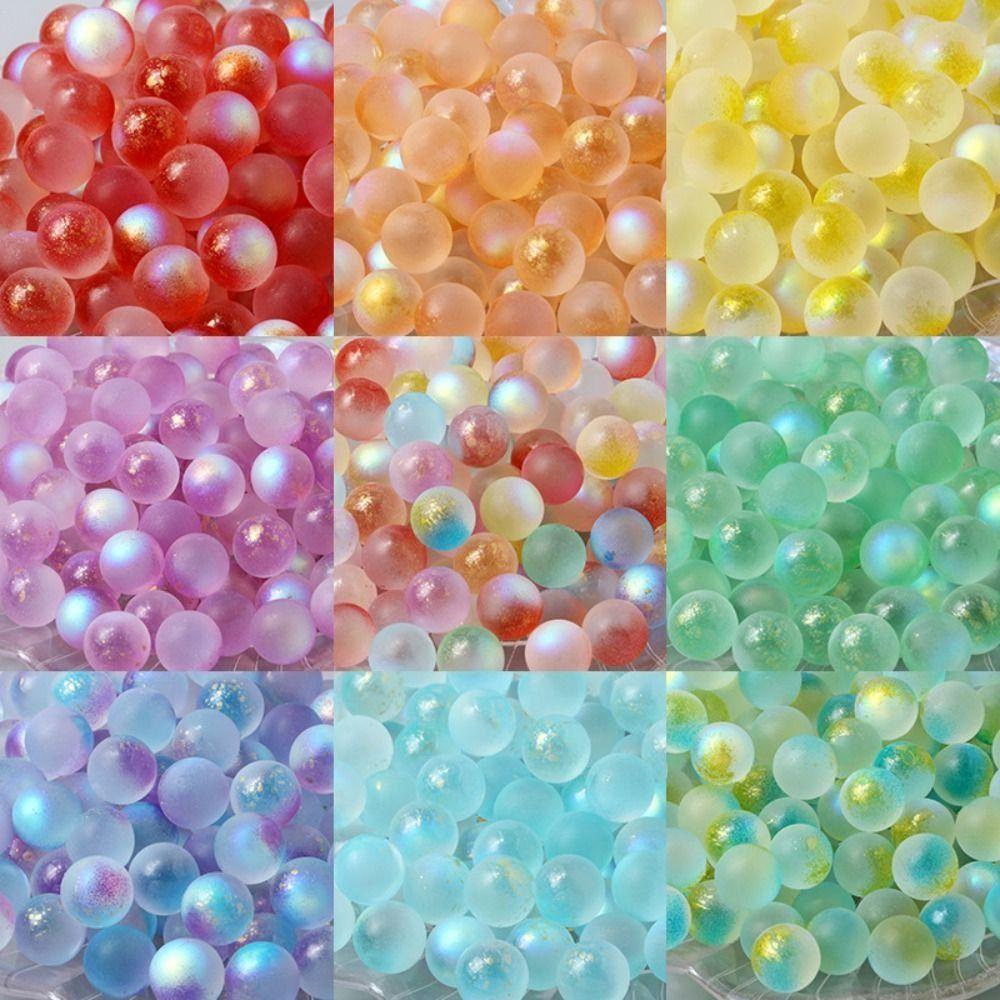 Clear Pinball Machine Charms Glass Beads Aquarium Toy Glass Marbles Balls Fish Tank Vase Decor