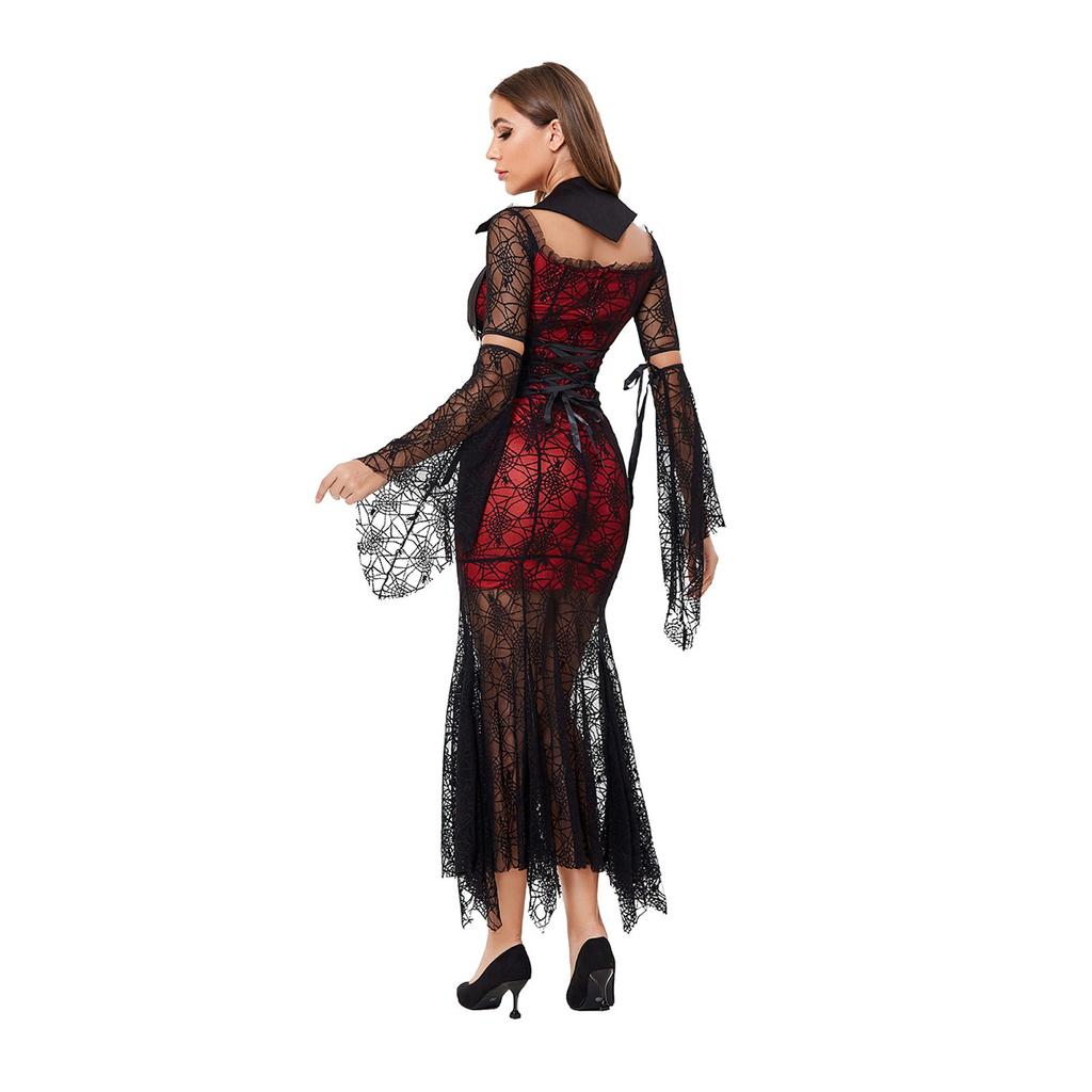 Women's Halloween Black Devil Costume Witch Costume Uniform Party Costume