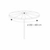 Housse Parasol Jardin Transparente 250-450cm, Protection Intempéries
