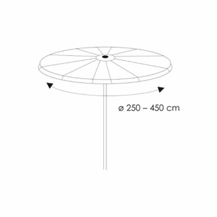 Housse Parasol Jardin Transparente 250-450cm, Protection Intempéries
