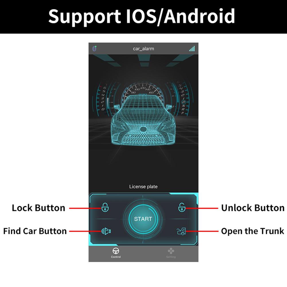 Система автомобильной сигнализации с дистанционным управлением Комплект дистанционного управления центральным замком автомобиля Приложение Система бесключевого доступа Центральный замок автомобиля Система безопасности автомобиля