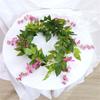 Искусственный цветочный венок имитация двери подвесная гирлянда свадебный домашний декор