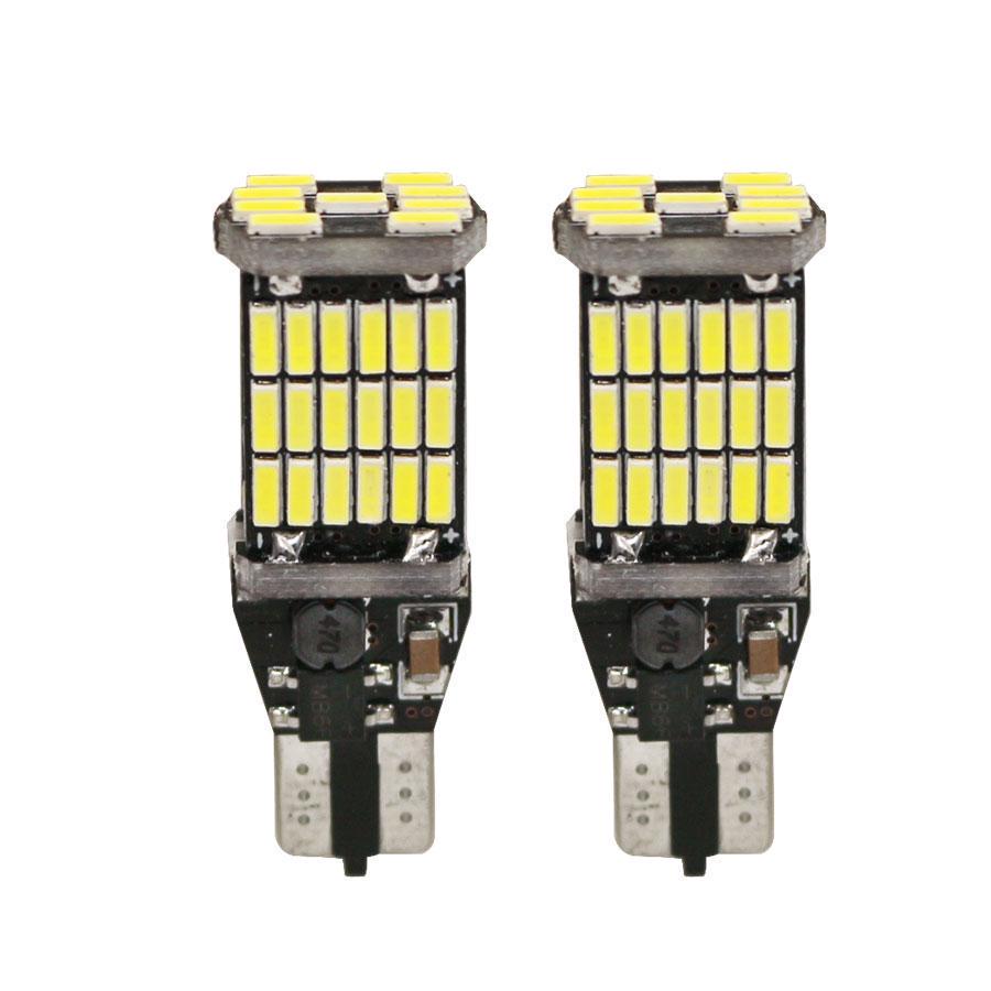 1 шт. T16 T15 45SMD 921 912 W16W Светодиодные лампы Canbus без ошибок Задний ход 1100 люмен 4014 KTY