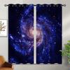 Галактические полузатемняющие шторы для девочек, мальчиков, детей, домашний декор, галактическая вселенная, психоделический Млечный путь, люверсы, термоизоляция