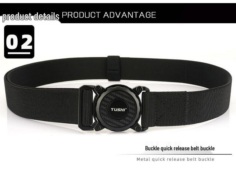 Quick-Release Nylon Tactical Belt for Workwear & Outdoor Training