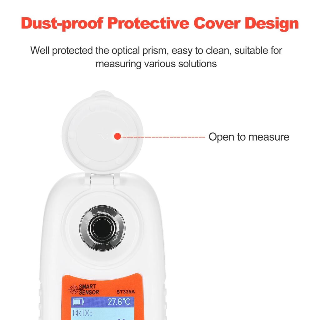 SMART SENSOR ST335A Цифровой рефрактометр ATC Тестер процента сахара 0-35% Брикс Детектор концентрации сахара Сахарометр для меда