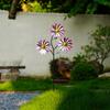 Metal Garden Stakes, Windmill Decorative Garden Stakes, Colorful Metal Flowers, Decorations, Suitable For Indoor And Outdoor Use