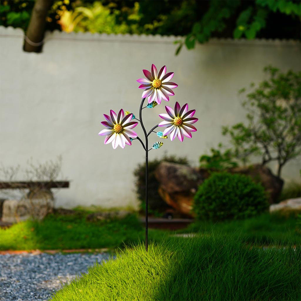 Metal Garden Stakes, Windmill Decorative Garden Stakes, Colorful Metal Flowers, Decorations, Suitable For Indoor And Outdoor Use