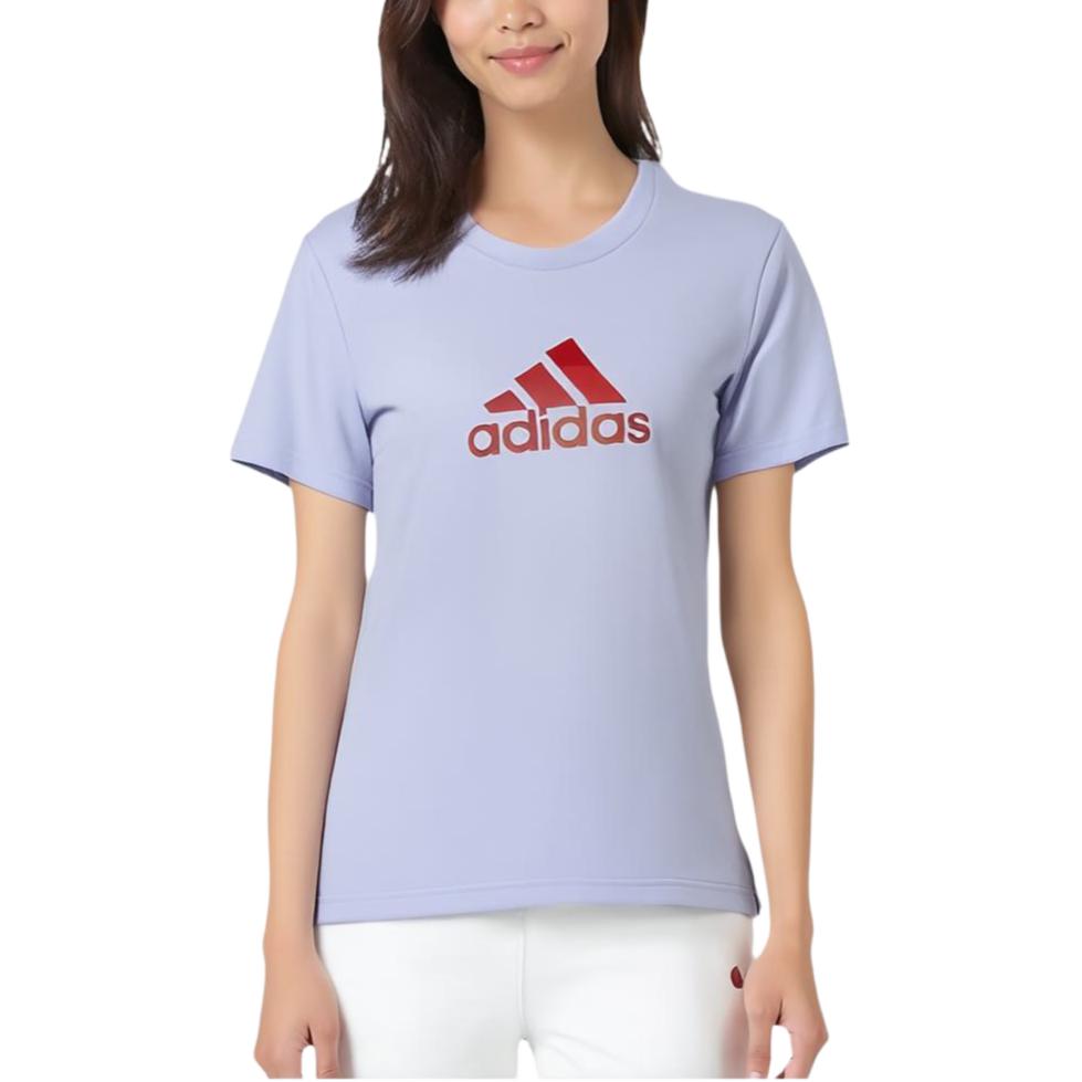 adidas Футболка женская светло-фиолетовая H09754