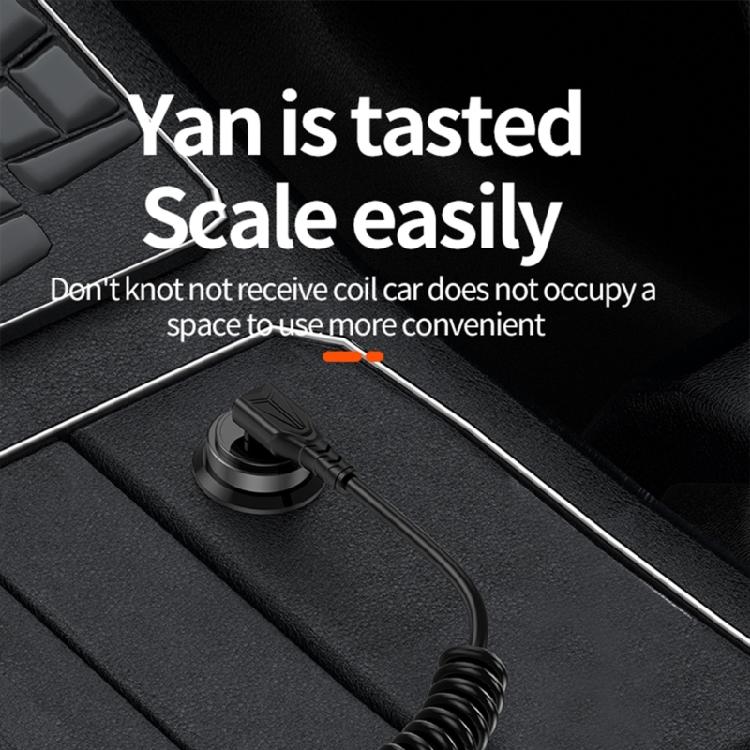 Спиральный USB C - USB C кабель, гибкая длина, PD60W, быстрая зарядка, передача данных для телефонов, планшетов, шнур питания, линия данных