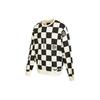 FW22 Contrast Checkered Print Crewneck Sweatshirt Men Sweatshirt Black White VN0A5H7GY7C
