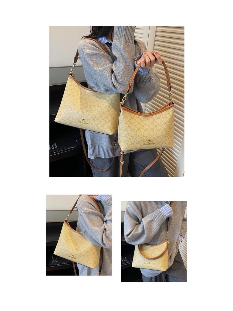 High-End Versatile Large Capacity Tote Bag: Luxury Shoulder/Crossbody Commuter Bag for Women