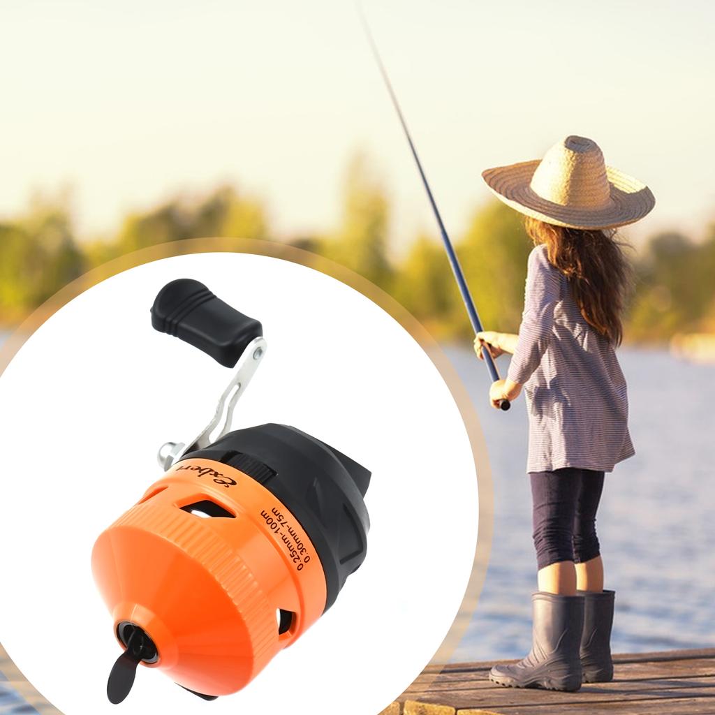 6.6-8.8lbs Smooth Drag Spincast катушка высокоскоростная 3.4:1 Передаточное отношение Правосторонняя предварительно намотанная рыболовная катушка