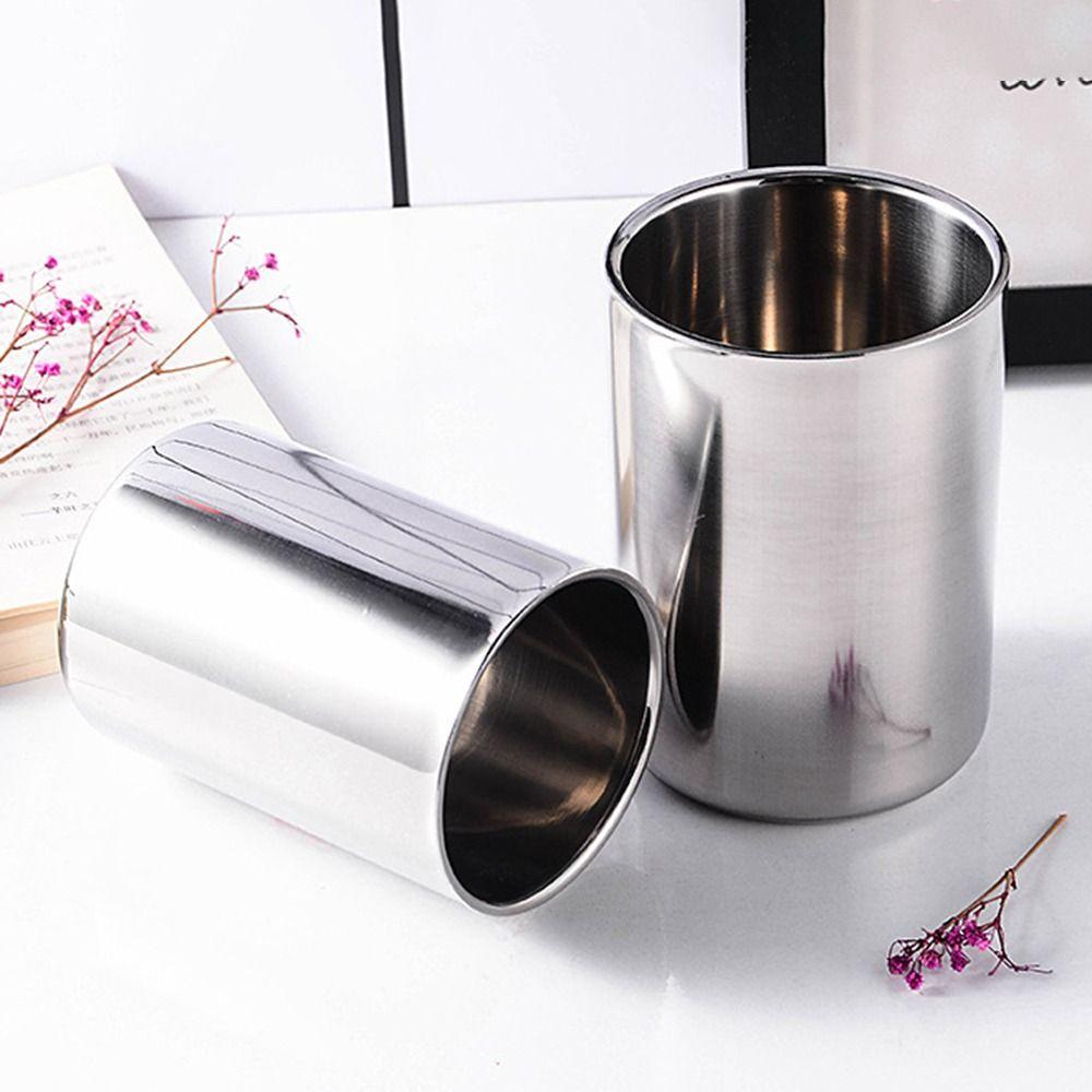 Double Wall Tea Cup Mug Stainless Steel Insulated Cups Ins Beer Cups for Bar Home