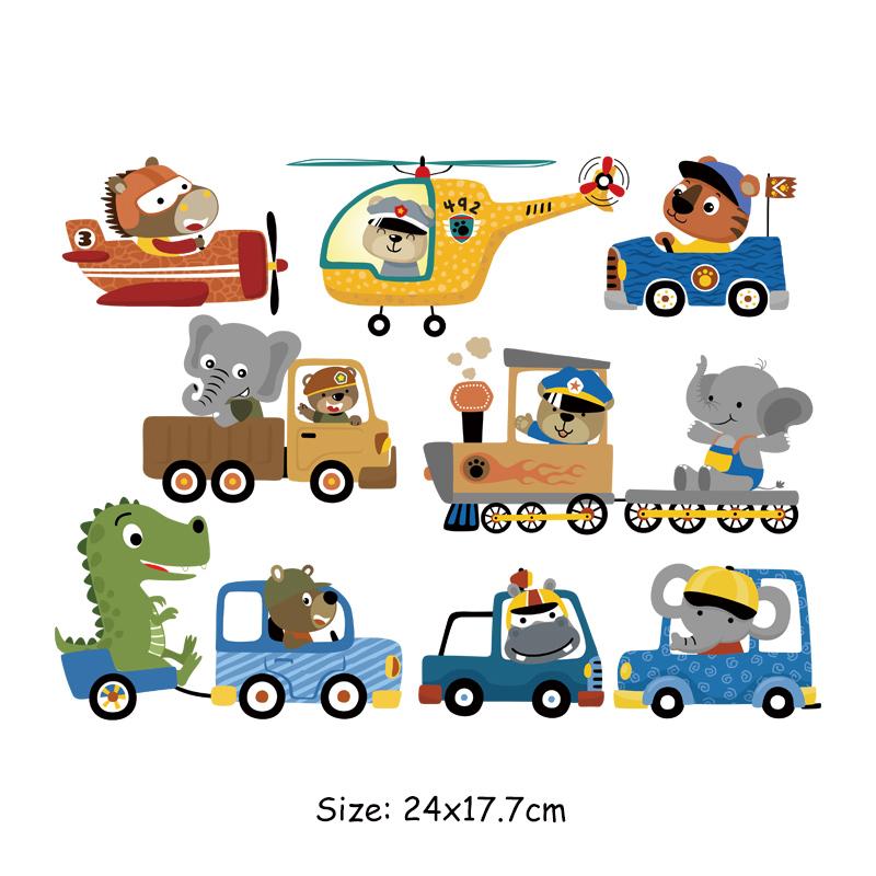 Нашивка с изображением машинок из мультфильма для одежды, детская футболка, наклейки, художественные ремесла, глажка одежды «сделай сам», аппликация, термоклейкая передача, утюг