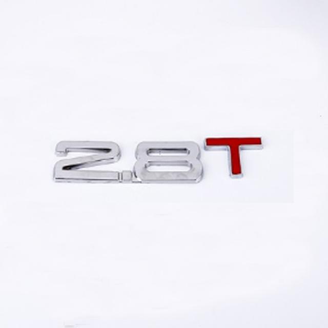 Наклейка с объемом автомобиля, металл 1,3 1,4 1,6 1,8 2,0 2,5 2,8 3,0 T, объемный логотип автомобиля, задний багажник, эмблема, значок, наклейки на автомобиль