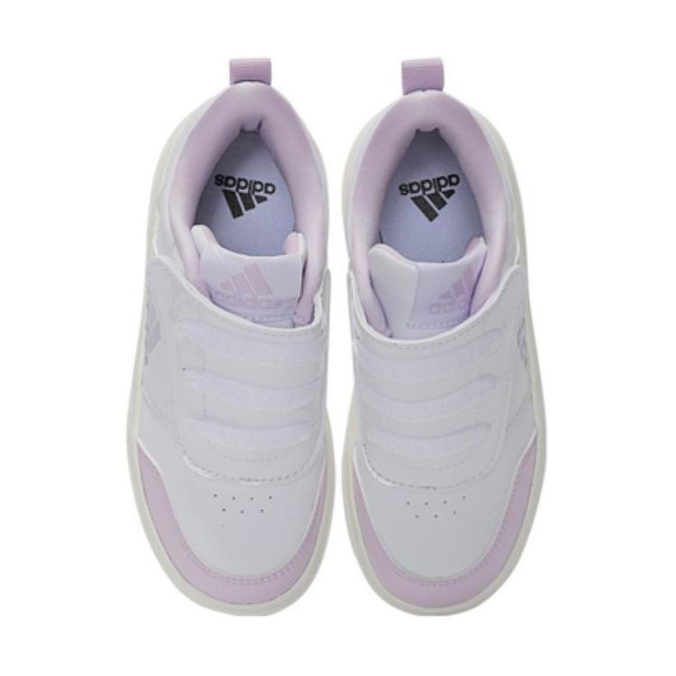 Adidas Park St Comfortable Sports Low-Top Kids Training Shoes Kids Training Shoes White Purple IE8698