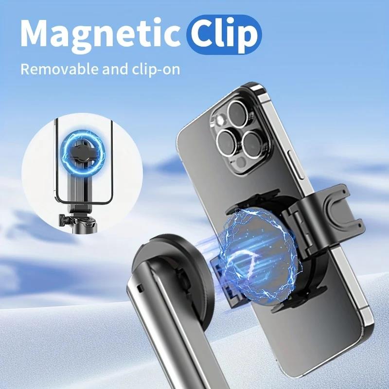 P15MINI Magnetic Selfie Stick Tripod Stand for Mobile Photography Vlog Shooting Portable Travel Monopod with Remote Control 7