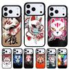 Японская маска лисы Кицунэ Чехол для телефона для iPhone 17 16 15 14 13 Pro Max Задняя крышка для 12 11 Pro Coque