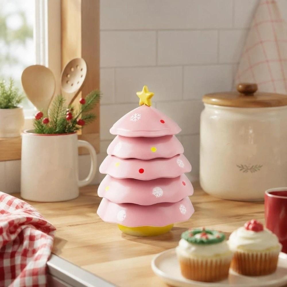 Plastic Mini Fruits Bowl Durable Dipping Bowl Christmas Tree Dipping Dish Home