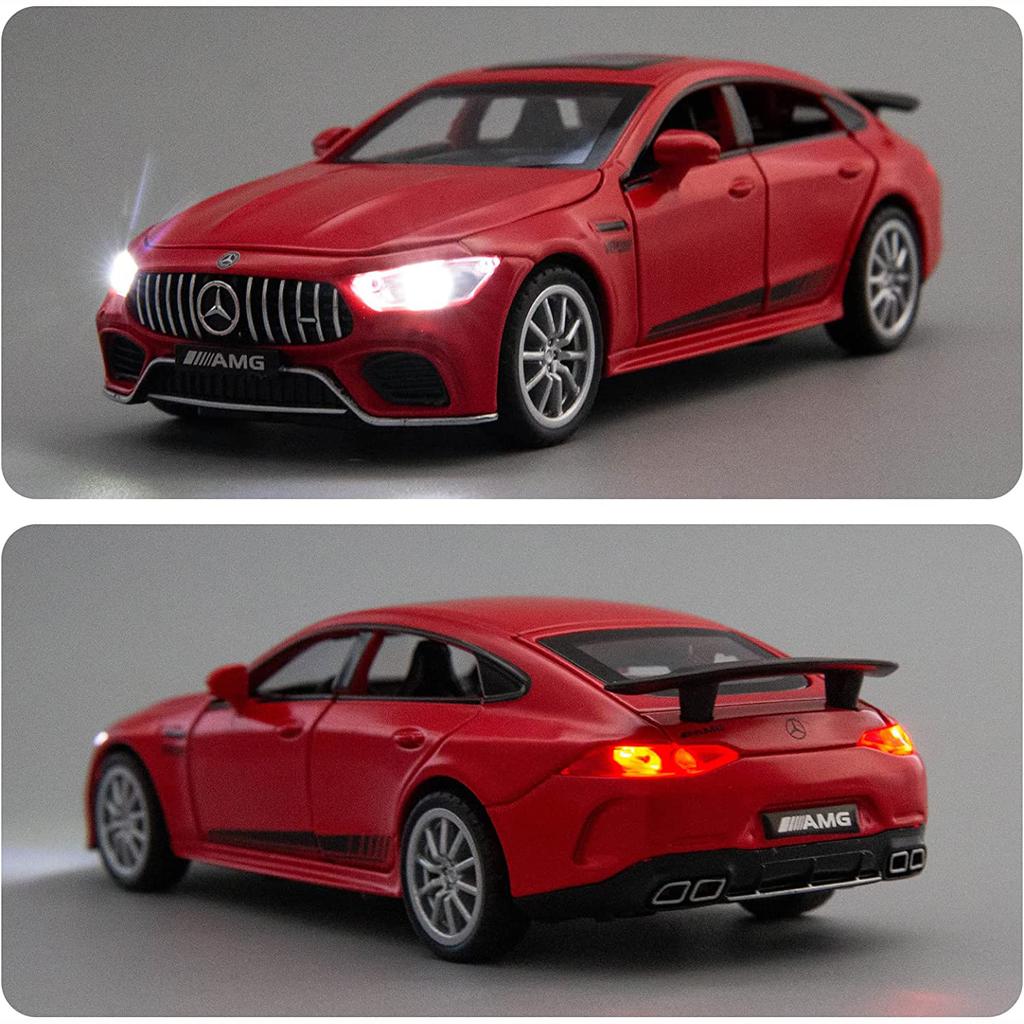 1/32 литой автомобиль Benz AMG GT63, ​​модель автомобиля, откат со звуком и светом, игрушечный автомобиль для мальчиков и девочек, подарок для взрослых