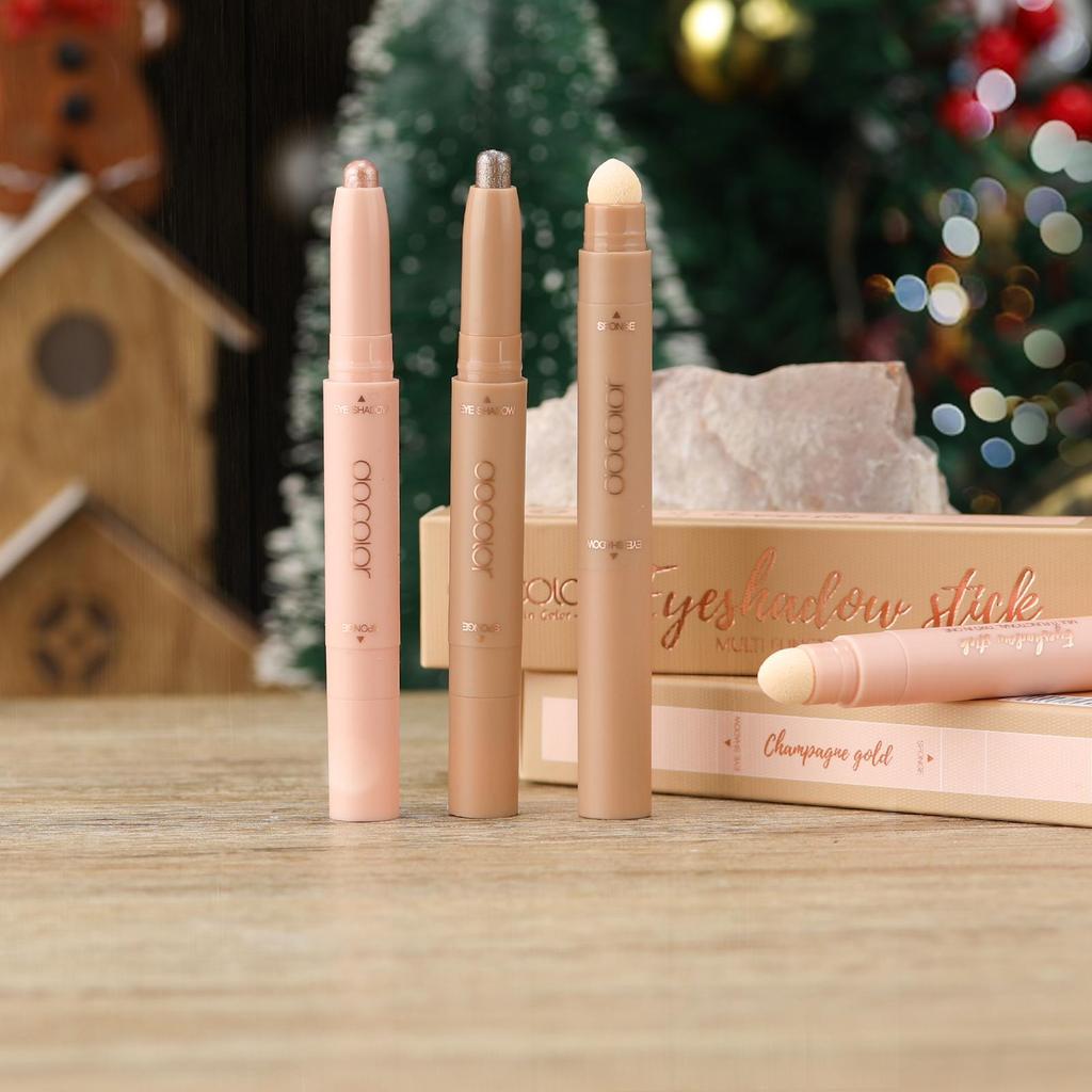 Docolor 2 шт. тени для век с двойной головкой, гладкий кремовый хайлайтер, осветлитель глаз, водостойкий и долговечный набор для макияжа глаз