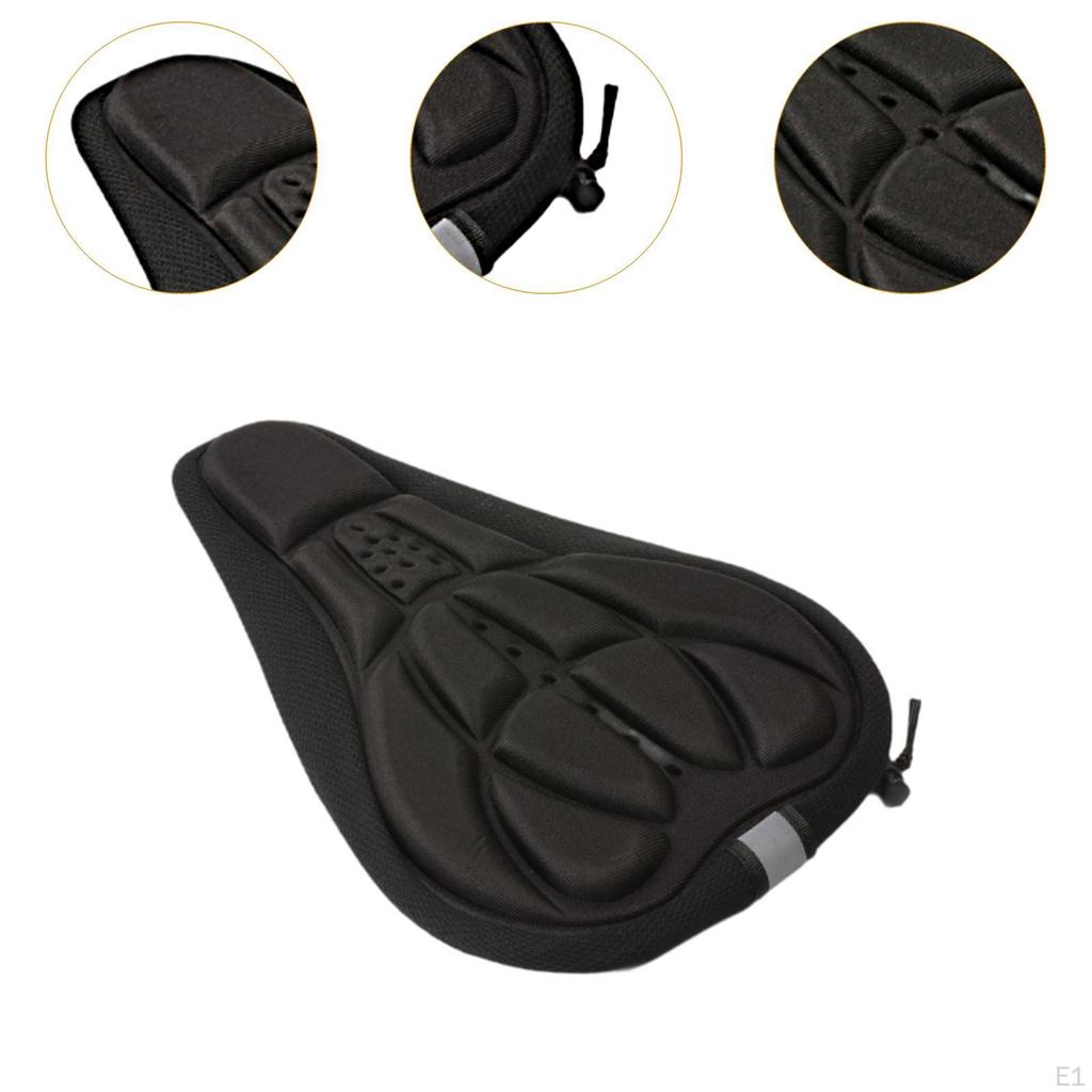 Bicycle Saddle Cushion Seat 3D Soft Portable Stylish Breathable Bike Cover
